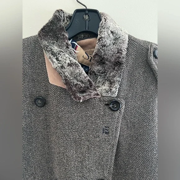 Vintage Escada brown Double-Breasted Pea Coat - Picture 5 of 15